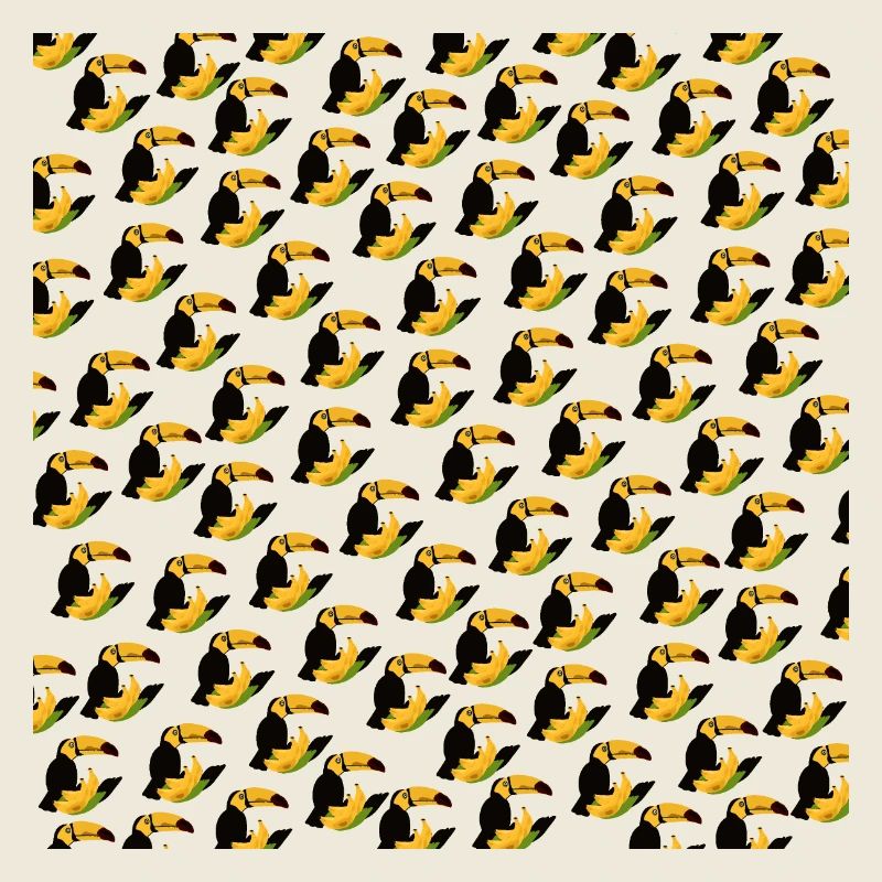 t-shirt mit sommermuster, tropenvogel muster