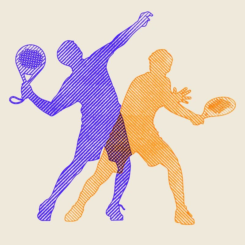 Padel Training Player Trainer Padel Game Racket