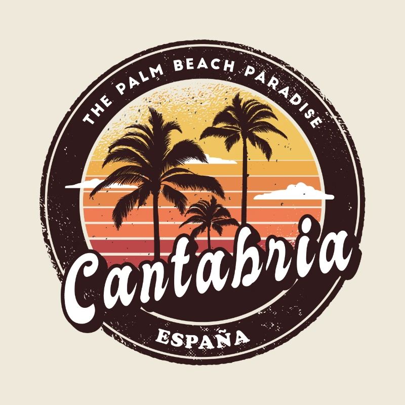 Design de plage de Cantabrie, Espagne