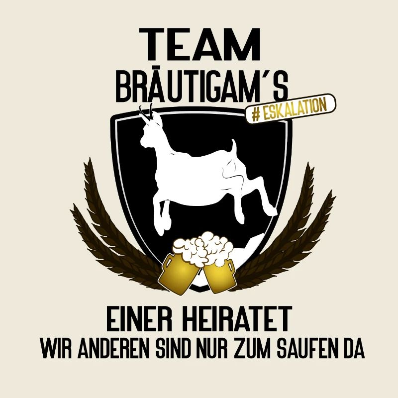 Team Bräutigam´s - einer heiratet, der Rest trinkt