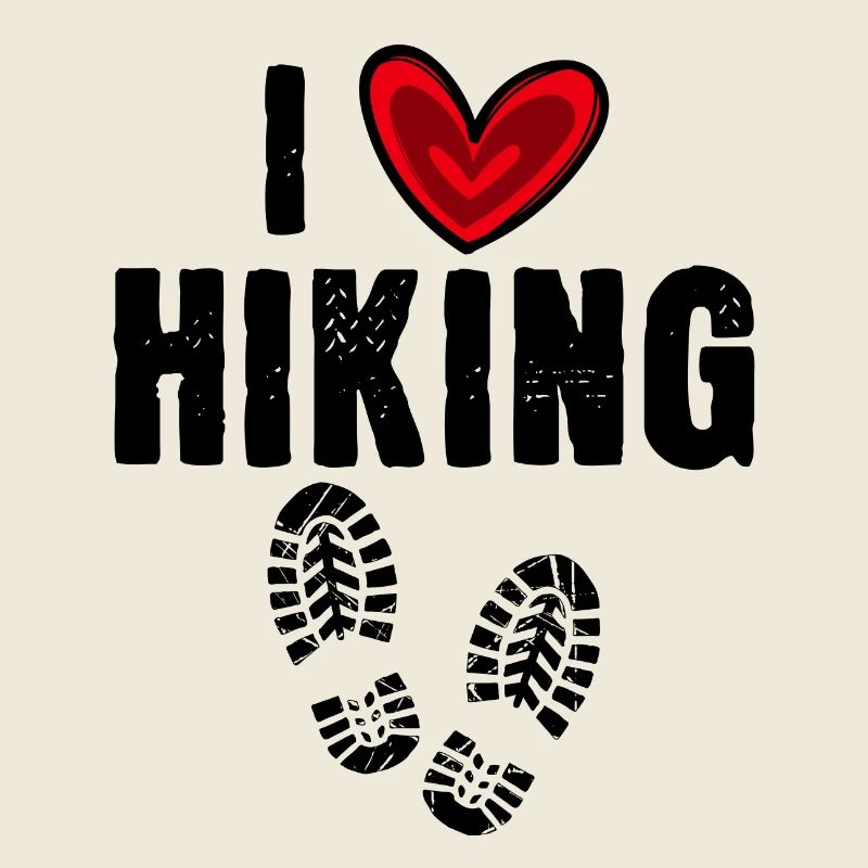 Ich Liebe Wandern Wanderer Herz Statement Berge