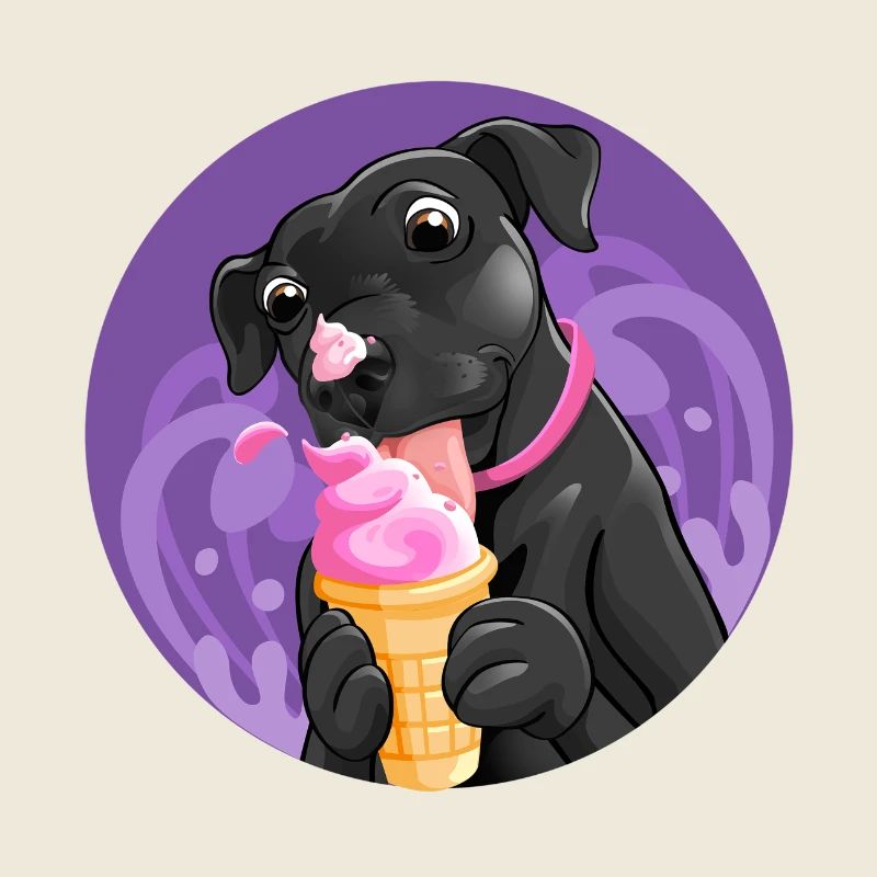 Chiot gourmand crème rose