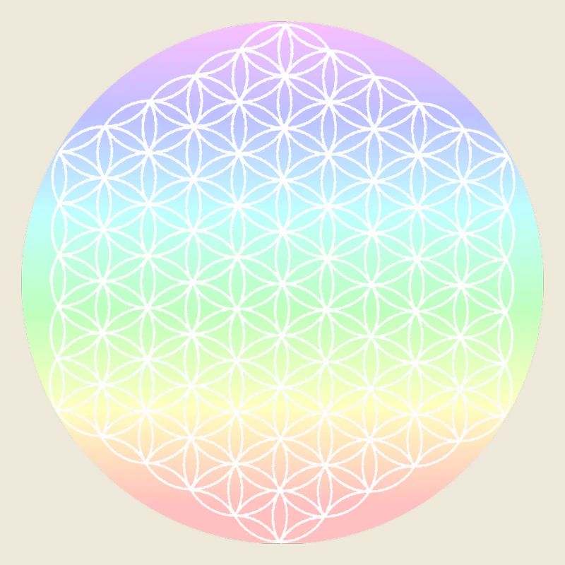 Fleur de Vie Pastel - 5ème Dimension - Mandala