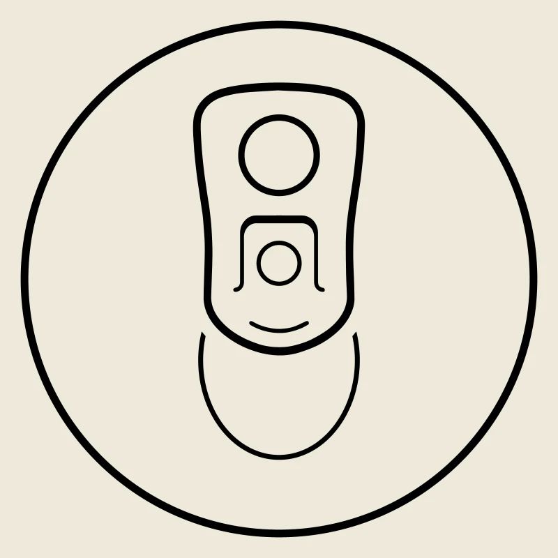 Can from above with large can flap