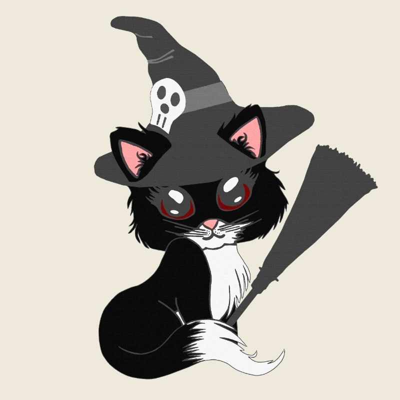 Kätzchen, hexen Design, Mädchen