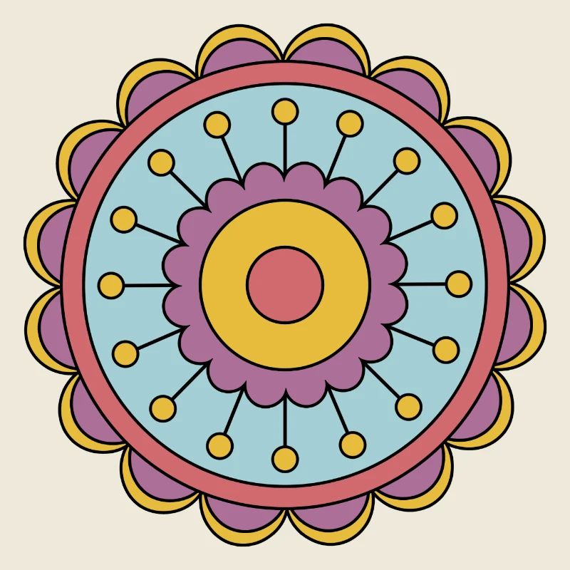 Cute Funky Hippie Boho Flower