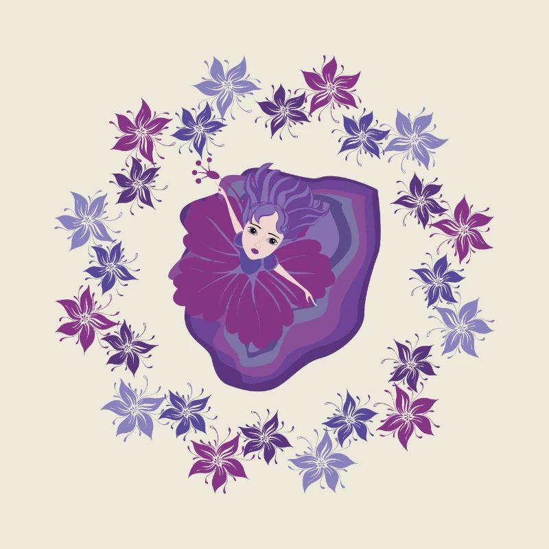 Danseuse Fantasy à la Fleur de Lavande