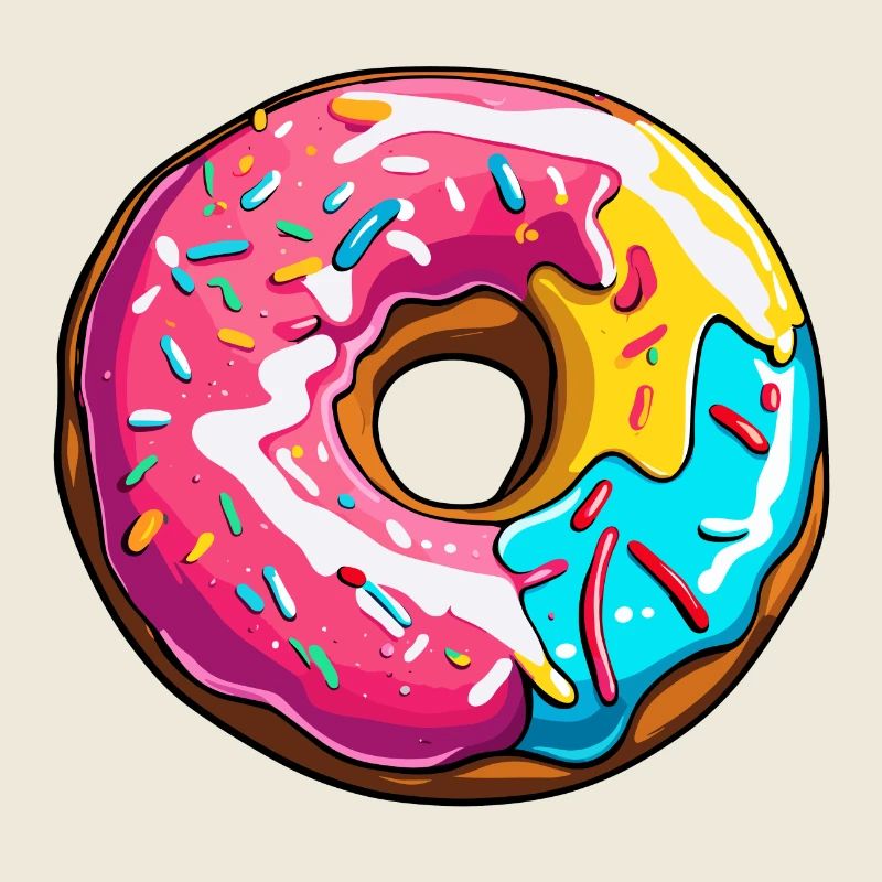 Donuts / Süßigkeit / Zuckerguss / Dessert / Gebäck