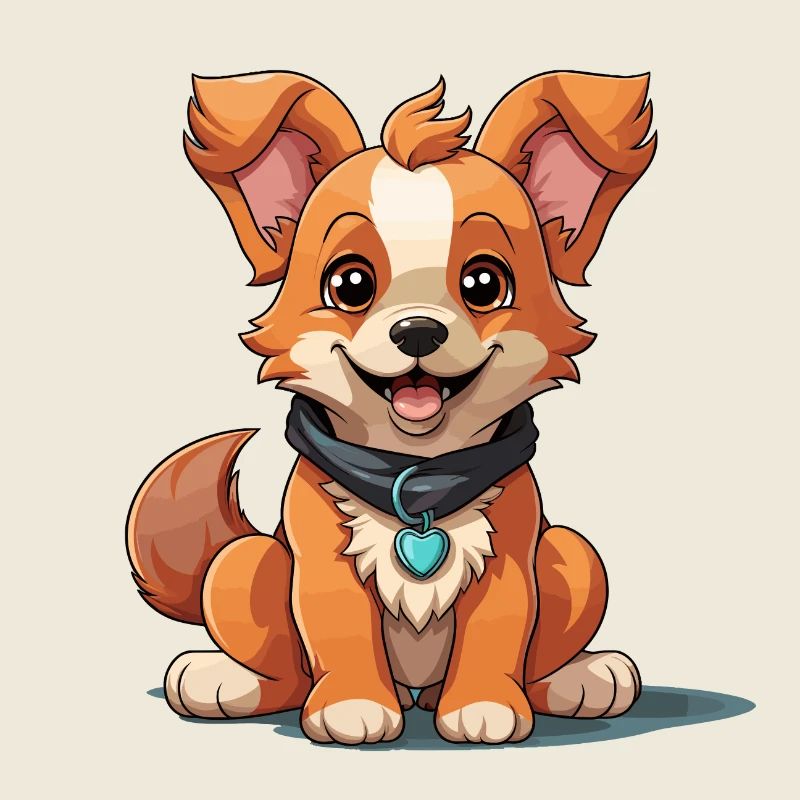Chien - Style Kawaii