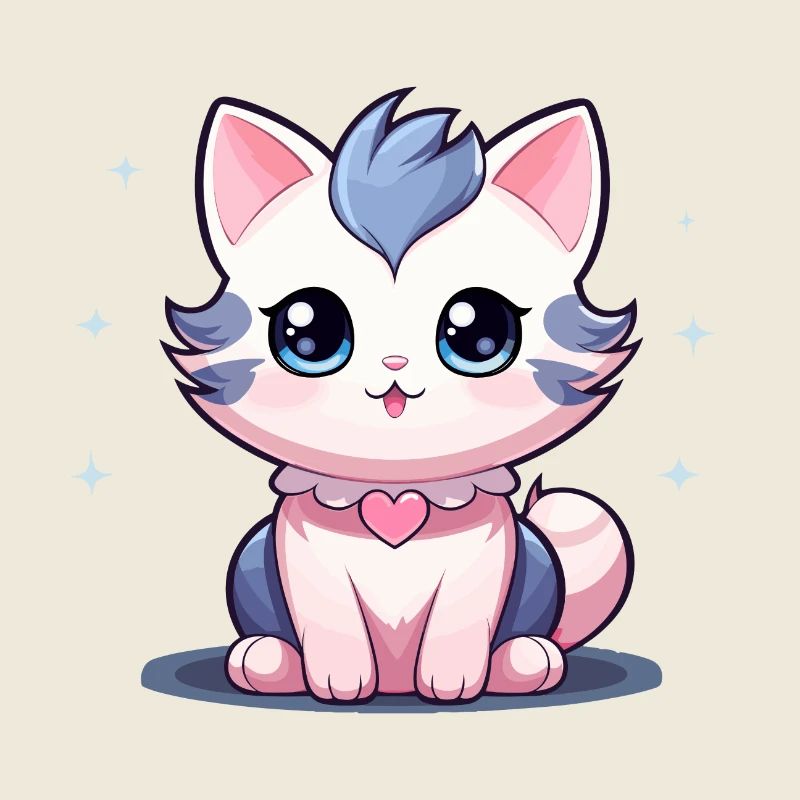Chat - Style Kawaii