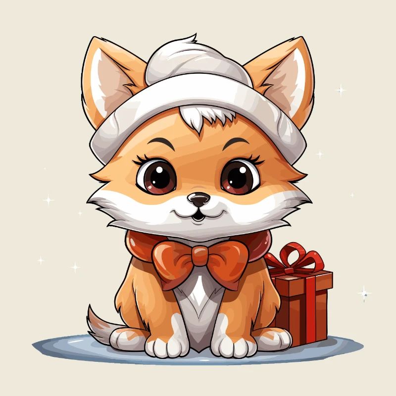 Design de Noël Renard - Style Kawaii