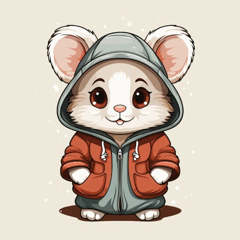 Maus Weihnachts Design - Kawaii Style