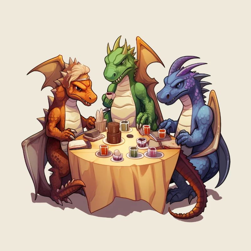Dragons Drinking Coffee – RPG Fantasy Design