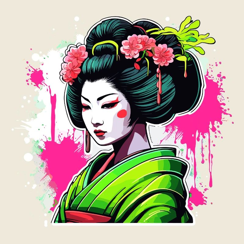 Geisha / Chinesisch / Japanisch / Anime / Comic
