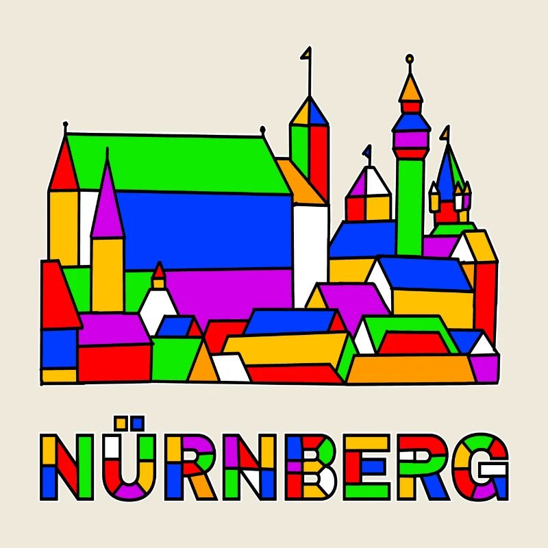 Nuremberg - Château - Pop-Art