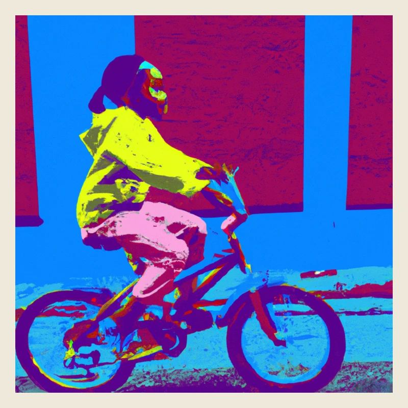Vélo d’équitation enfant bleu, violet, jaune, rose
