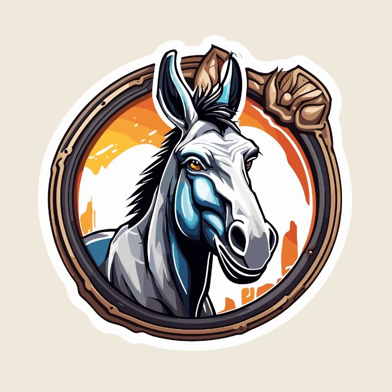 Esel / Tier /Grautier / Mähne / iah / Lasstier