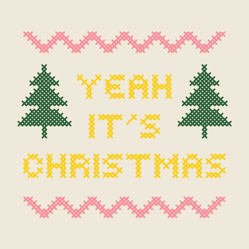 Christmas Cross Stitch Knit Pattern