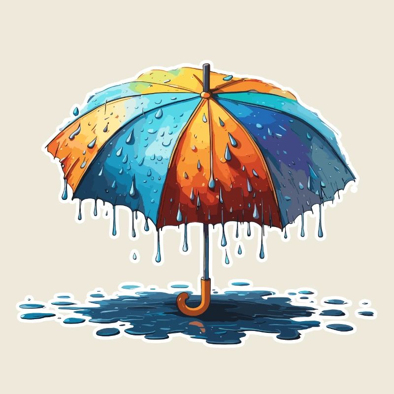 Parapluie / Météo / Précipitations / Gouttes de pluie