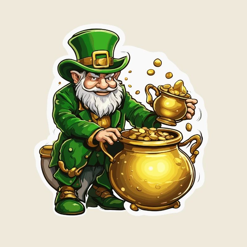 Leprechaun / Leprechaun / Vert / Gingembre / Irlande