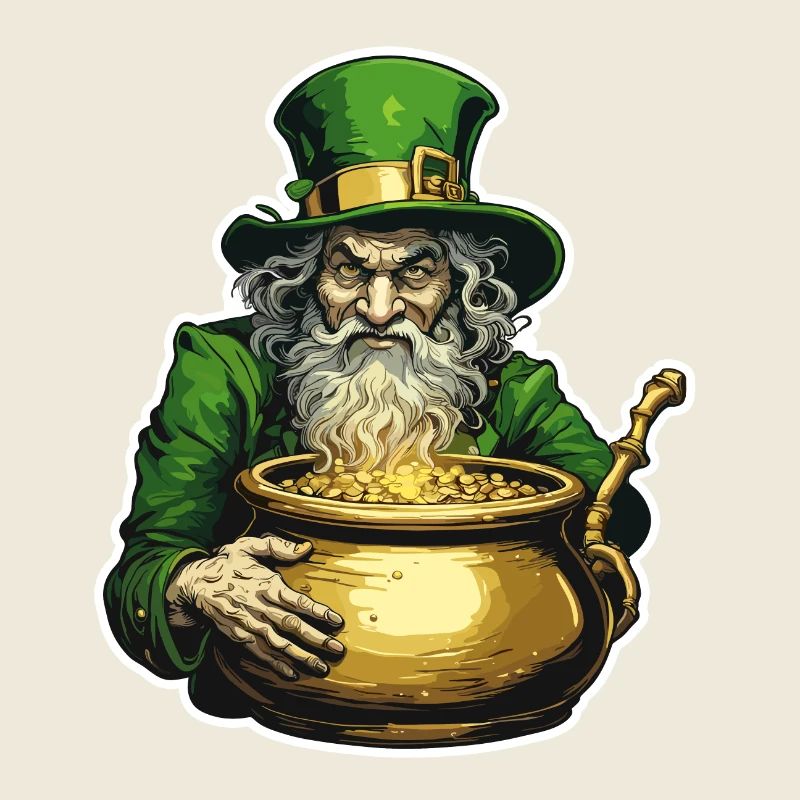 Leprechaun / Leprechaun / Vert / Gingembre / Irlande
