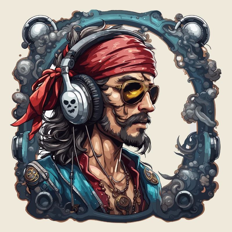 Pirate / Ahoy / Ancre / Capitaine / Crâne / Rhum