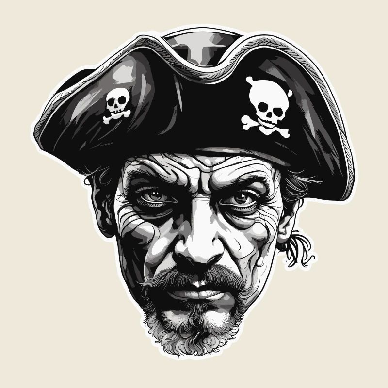 Pirate / Ahoy / Ancre / Capitaine / Crâne / Rhum