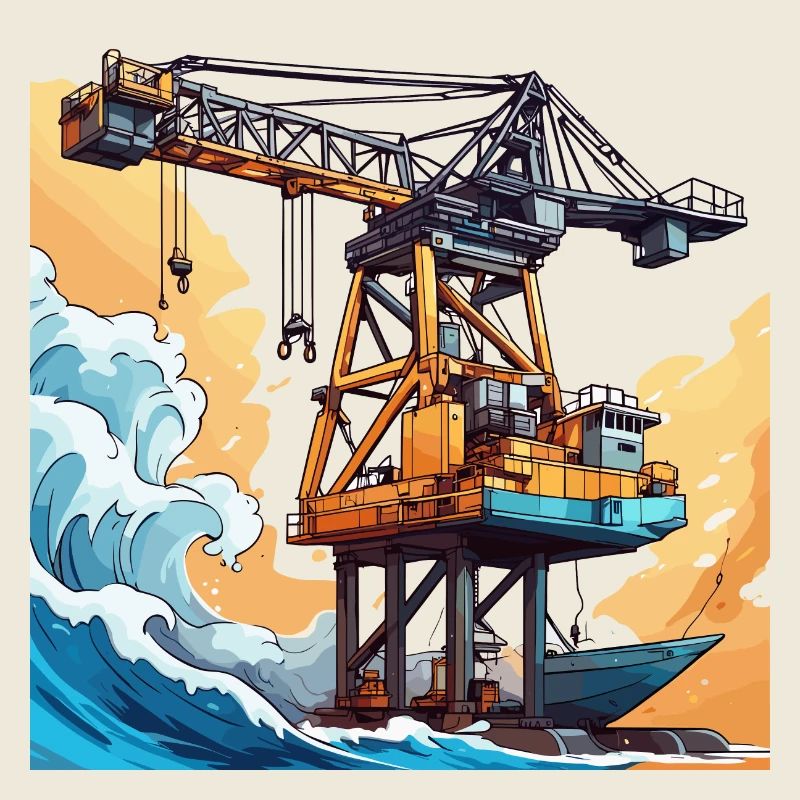 Grue / de chantier / treuil / système de grue