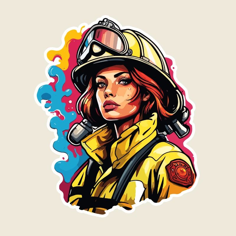 Firefighter / Fire / Fire / Extinguish / Heroine