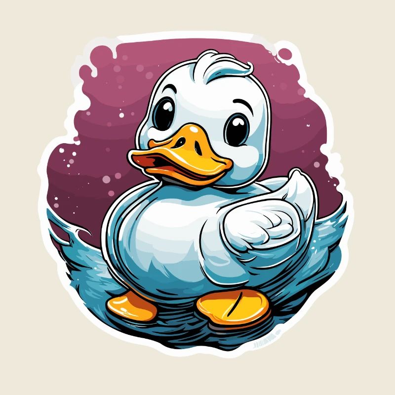 Canard en caoutchouc / canard en caoutchouc / eau / baignoire