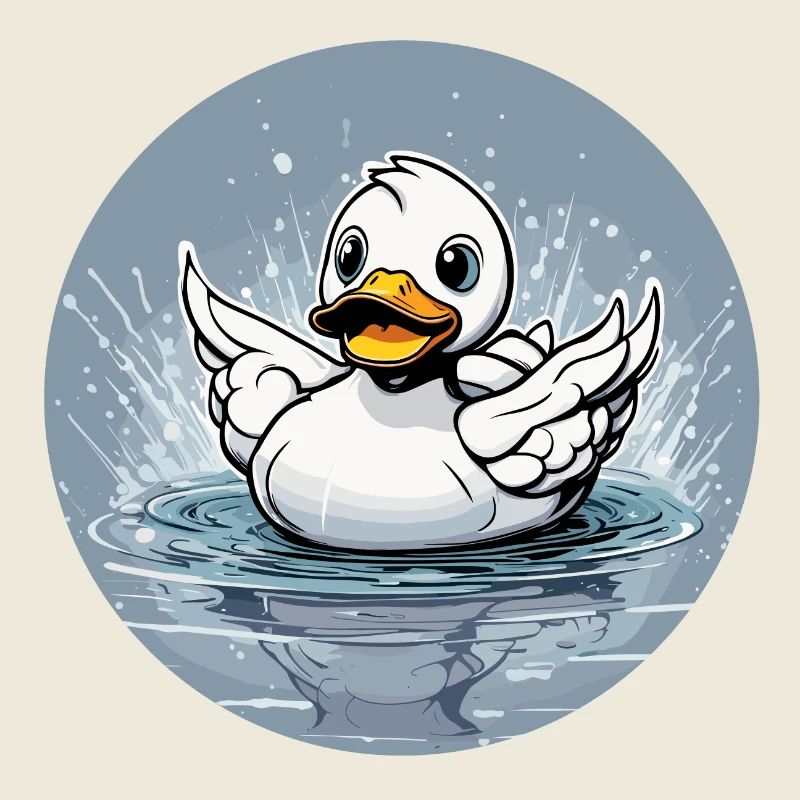 Canard en caoutchouc / canard en caoutchouc / eau / baignoire
