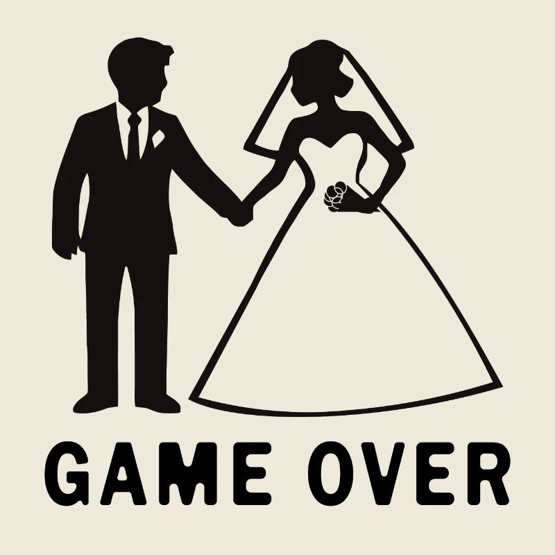 Jeunes mariés Game Over Mariage