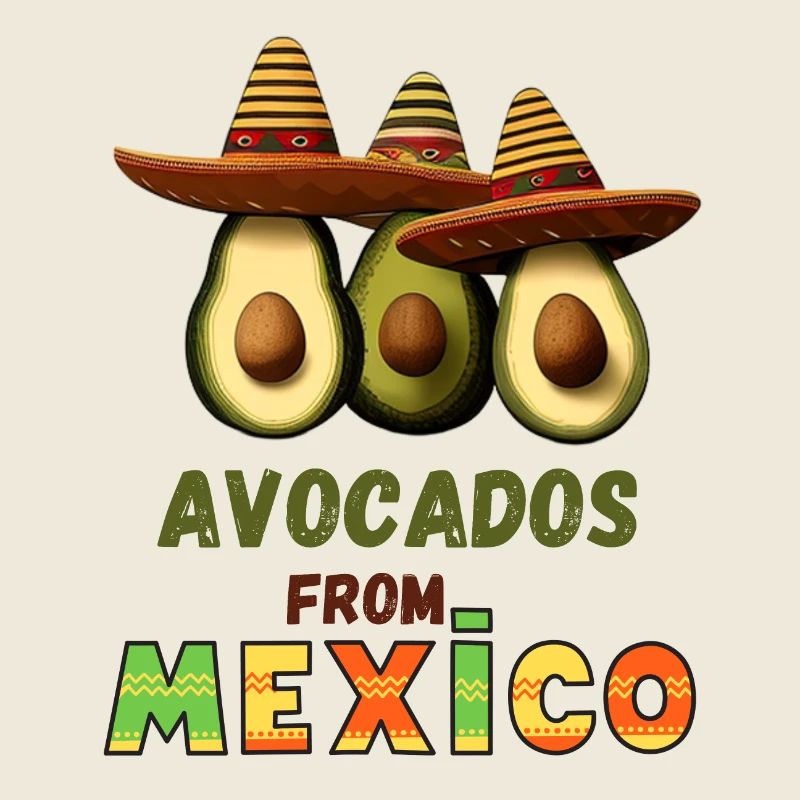 Avocado mit Mexiko