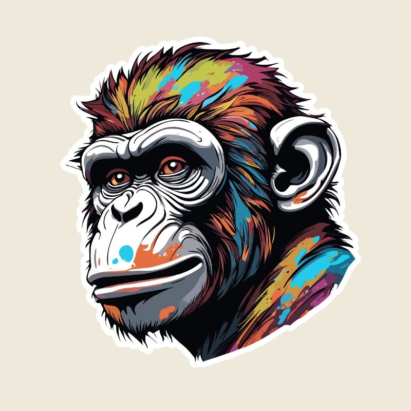 Monkey / Animal / Zoo / Chimpanzee / Wild / Comic