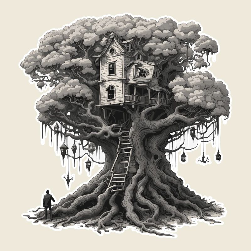 Cabane dans les arbres / Cime des arbres / Cabane dans les arbres / Aventure