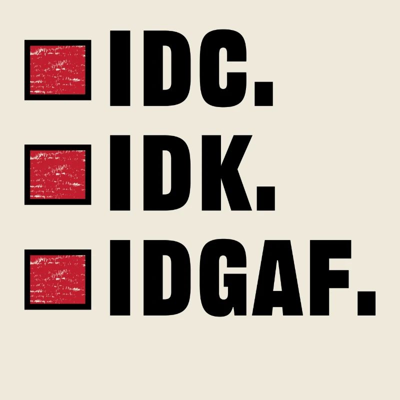 I don't care statement funny indifferent