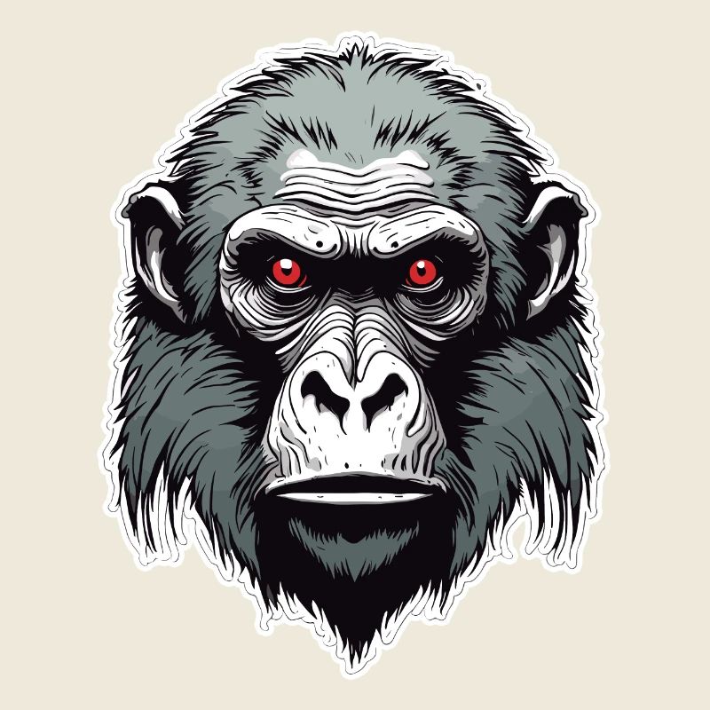 Monkey / Animal / Zoo / Babian / Wild / Comic