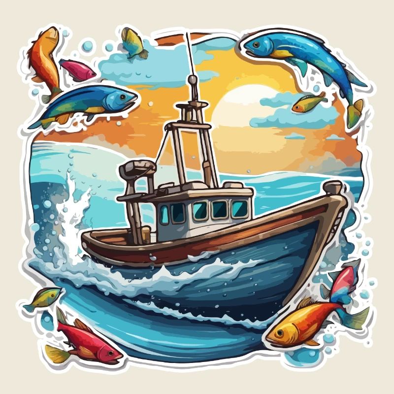 Pirate Ship / Boat / Sea / Ocean / Waves