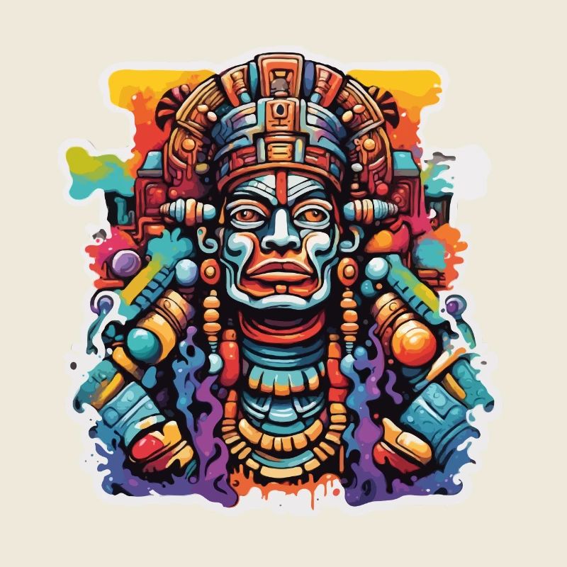 Maya / Haute Culture / Pérou / Calendrier Maya / Motif