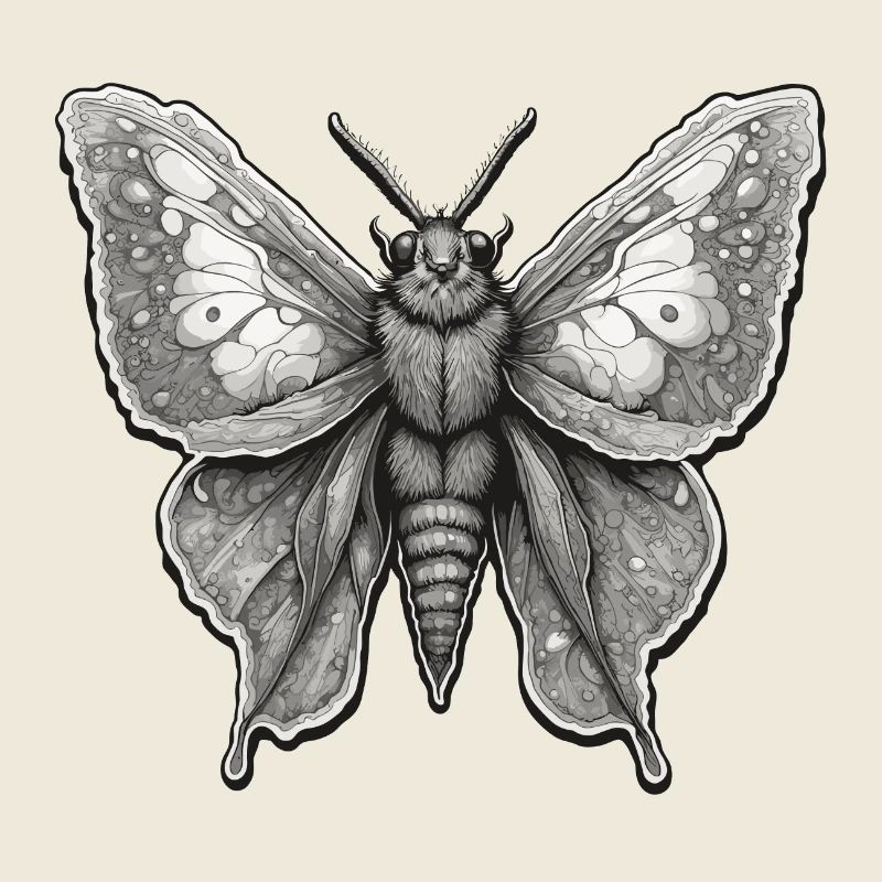Papillon de nuit / animal / insecte / larve / ravageur