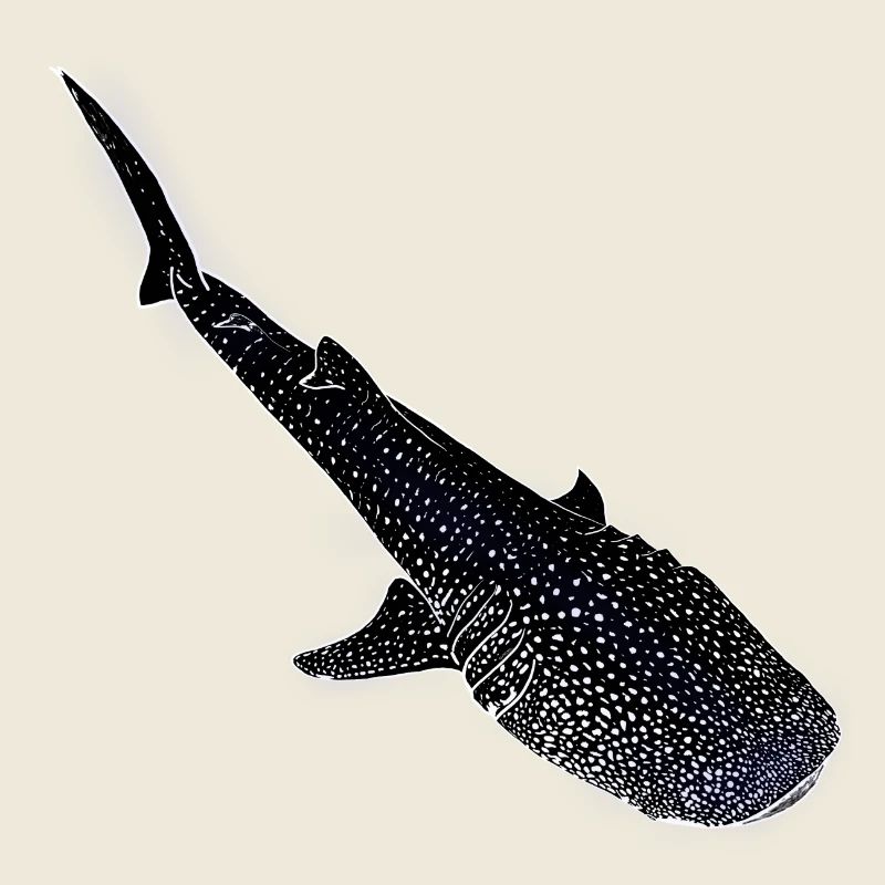 Whale Shark Glowing Silhouette
