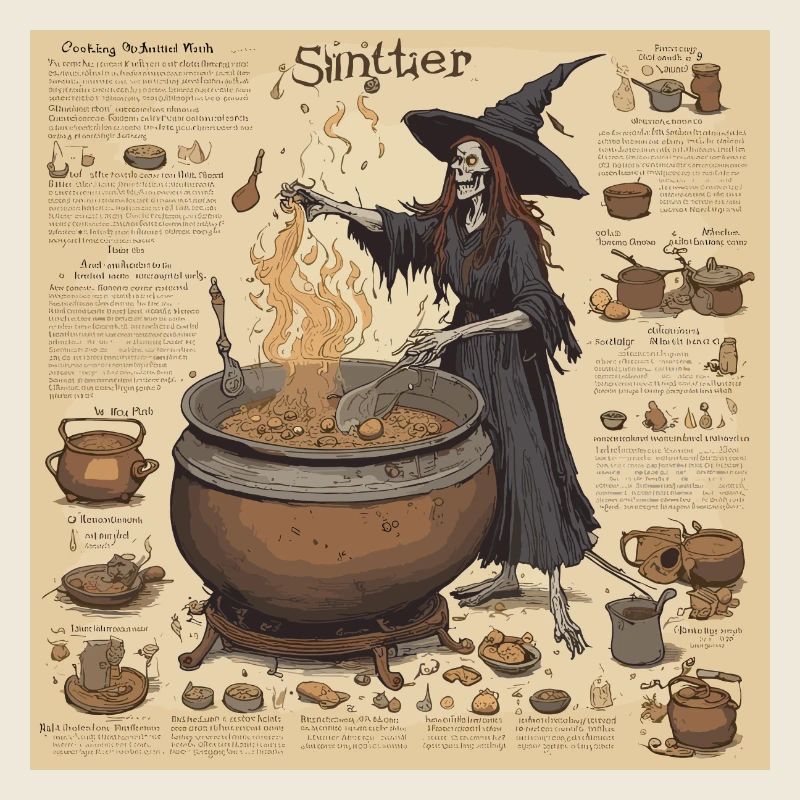 Manuel de la sorcière / grimoire / Halloween / automne