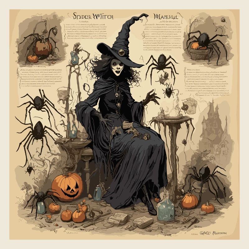 Manuel de la sorcière / grimoire / Halloween / automne