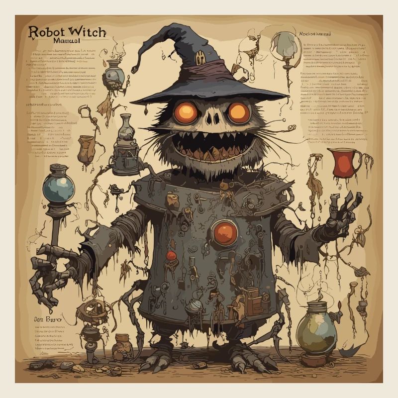 Manuel de la sorcière / grimoire / Halloween / automne