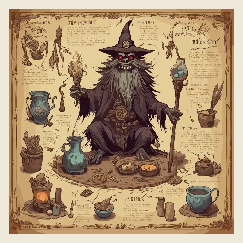 Manuel de la sorcière / grimoire / Halloween / automne