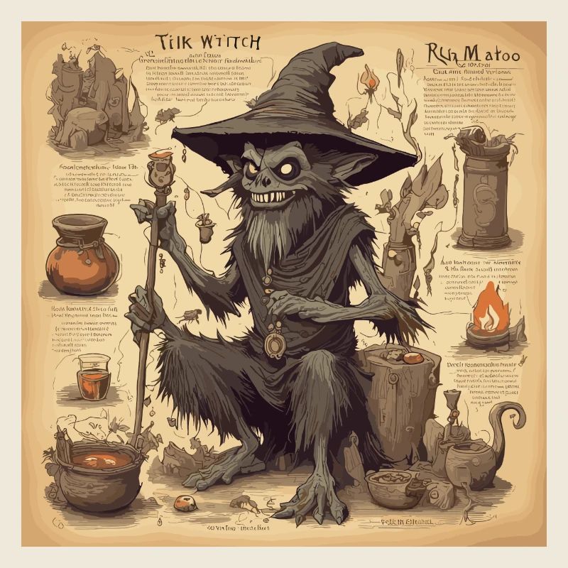 Manuel de la sorcière / grimoire / Halloween / automne