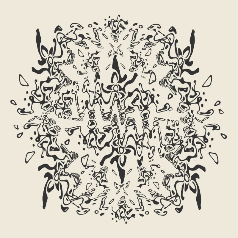 Abstraktes Schwarzes Mandala Muster