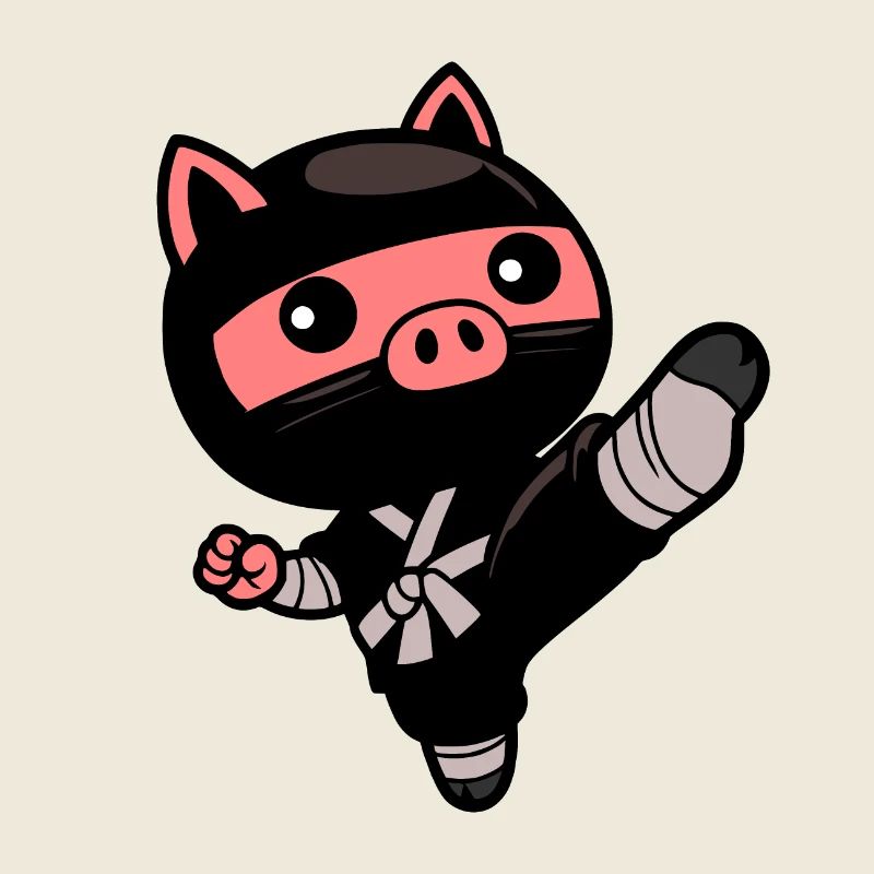 Ninja-Schwein