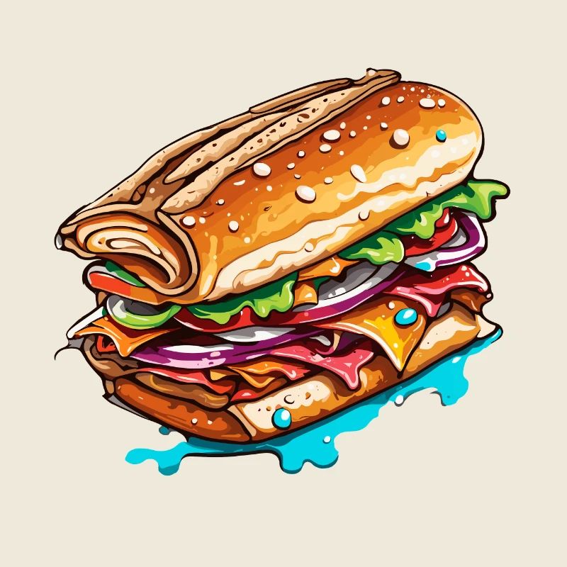 Sandwich / Belegtes Brot / Essen / Lebensmittel