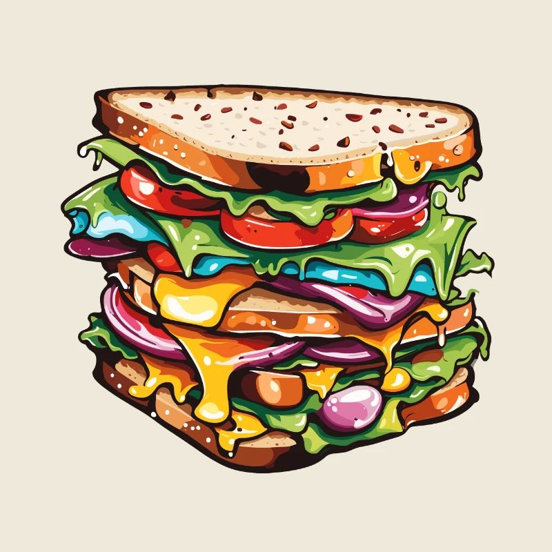 Sandwich / Belegtes Brot / Essen / Lebensmittel